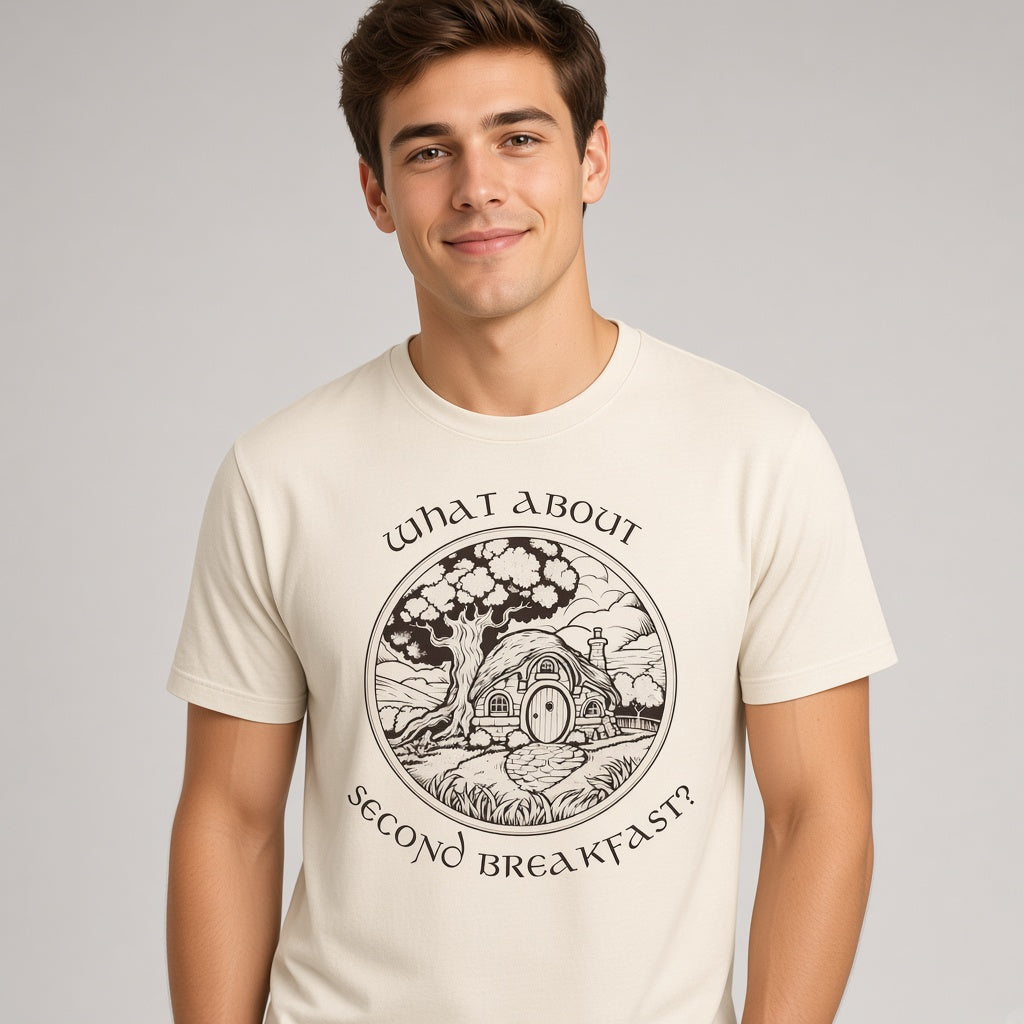 What About Second Breakfast Funny LOTR Fan T-Shirt