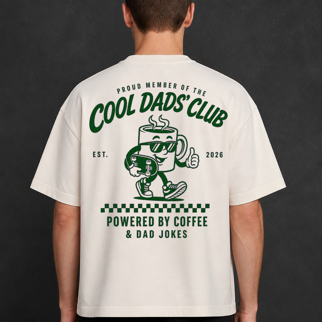 Cool Dads Club Coffee T-Shirt, Funny Gift for Husband