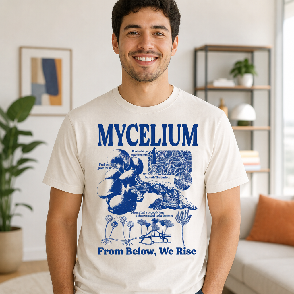 Mycelium Mushroom Network T-Shirt