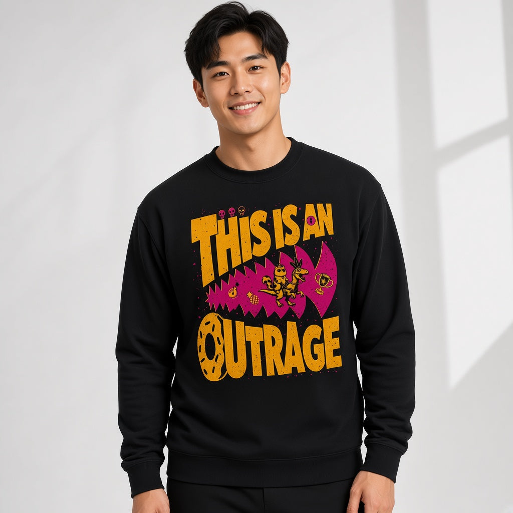 This Is An Outrage Funny Fantasy Sweatshirt for Gamers
