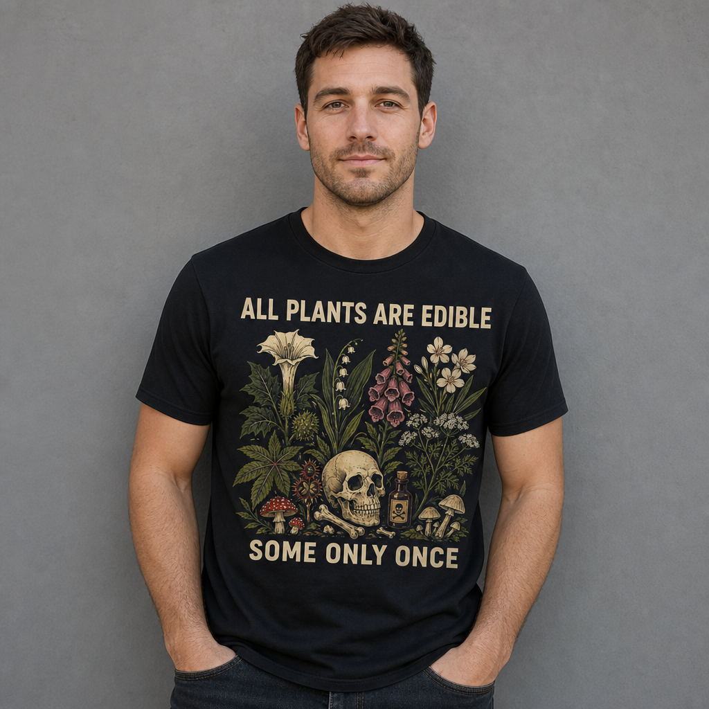 All Plants Are Edible Some Only Once T-Shirt