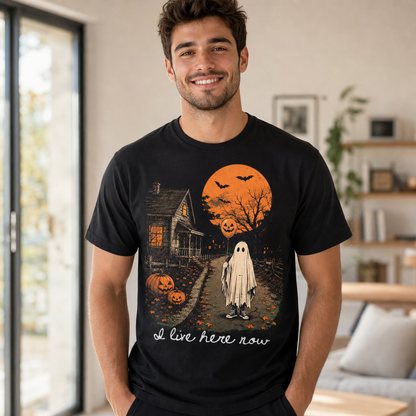 I Live Here Now Ghost T-Shirt