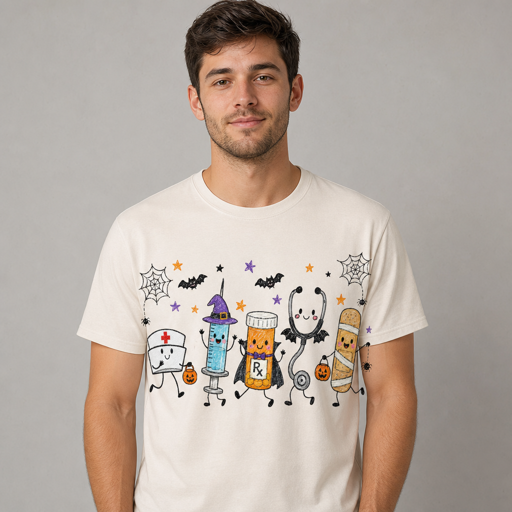 Cute Halloween Nurse T-Shirt, Spooky Nurse