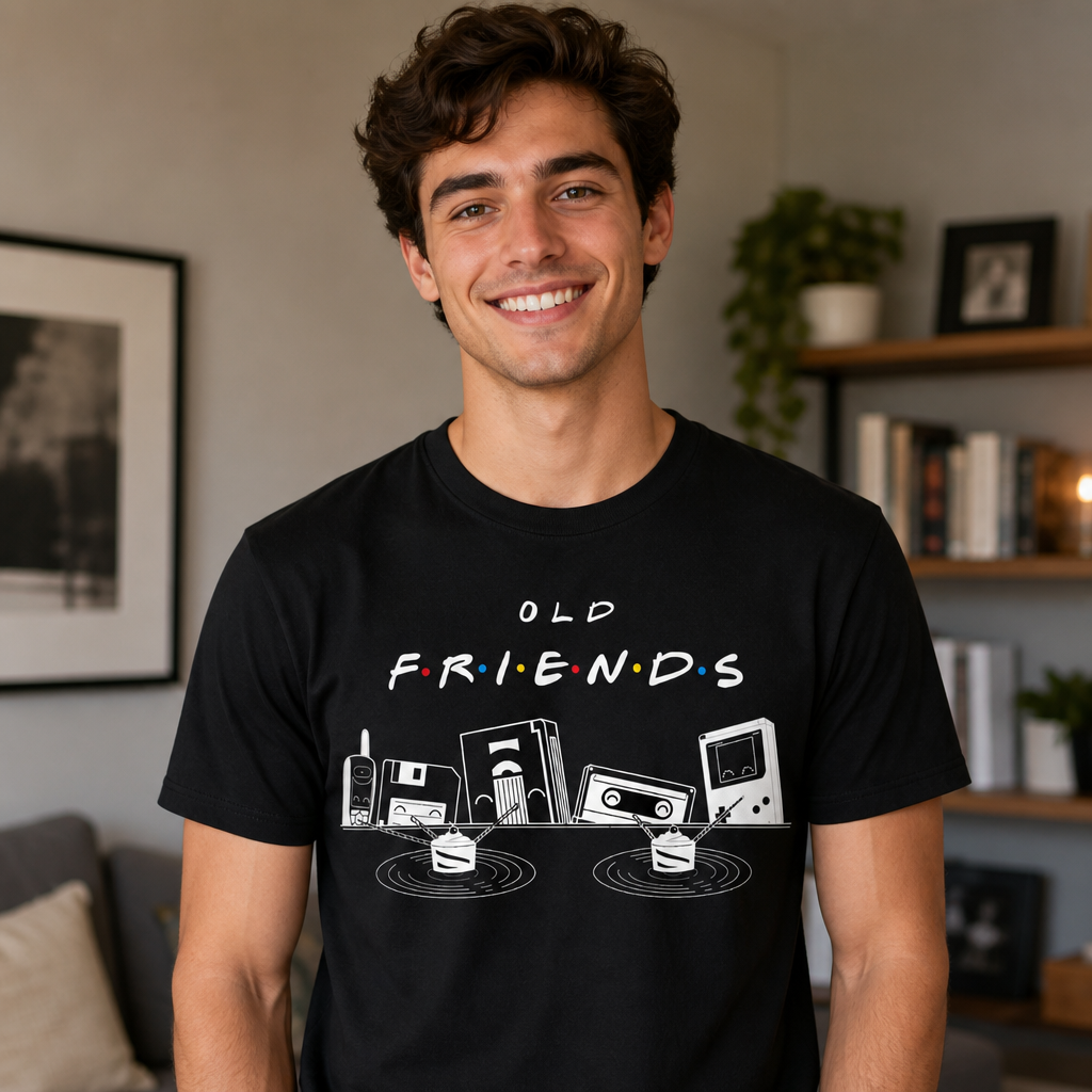 Old Friends Retro Tech T-Shirt