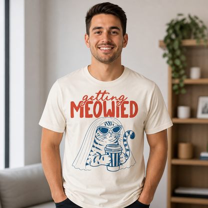 Getting Meowied Funny Bride Cat Wedding T-Shirt