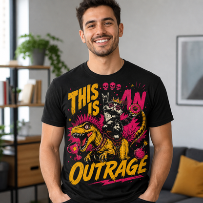 This Is An Outrage T-Shirt LitRPG Fan Gift Dungeon Crawler Shirt