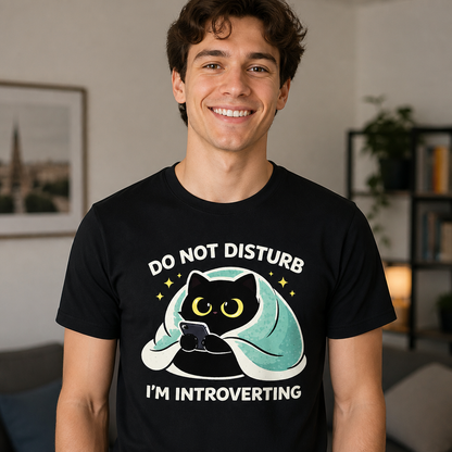 Do Not Disturb I'm Introverting T-Shirt