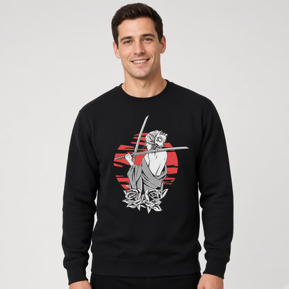 Girl in a fox mask sweatshirt, funny sweatshirt, graphic shirts, Anime unisex tshirt