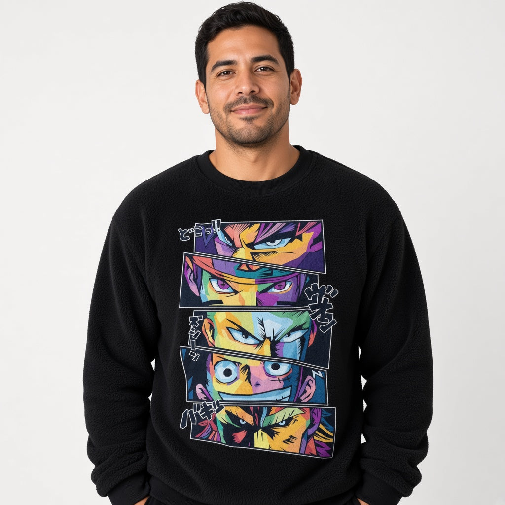 Neon anime sweatshirt, funny sweatshirt, graphic shirts, unisex tshirt, printed sweatshirt