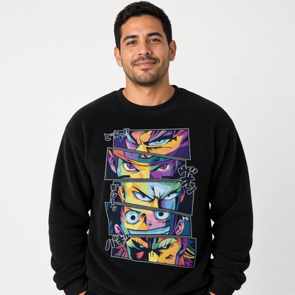 Neon anime sweatshirt, funny sweatshirt, graphic shirts, unisex tshirt, printed sweatshirt