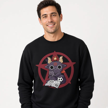Demon cat Sweatshirt, Funny Unisex sweatshirt