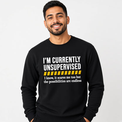 I'm Currently Unsupervised Funny Sweatshirt