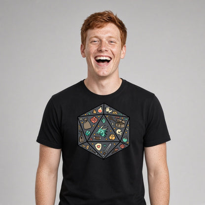 Loot and Dice T-Shirt for D&D Players