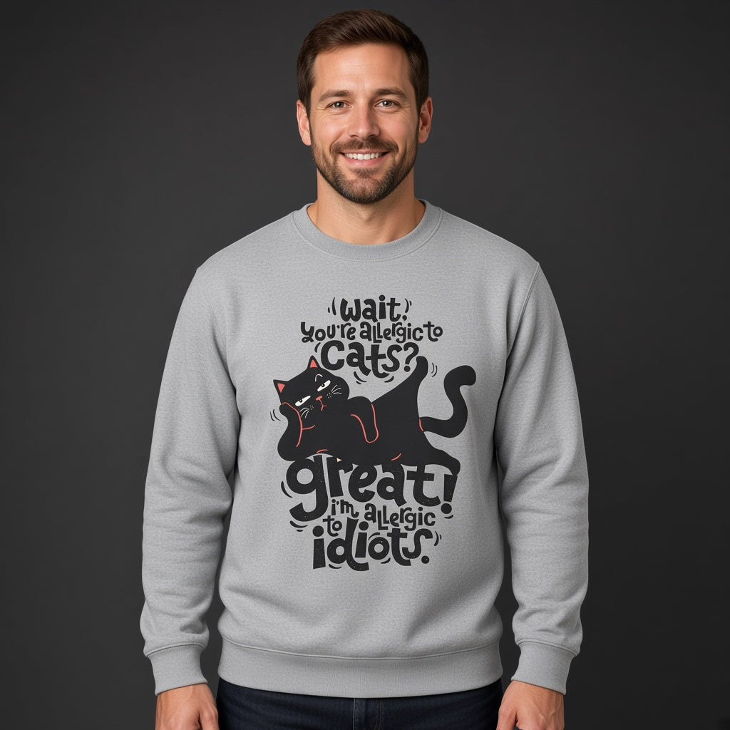 Cat Lover Sweatshirt, Funny Unisex sweatshirt