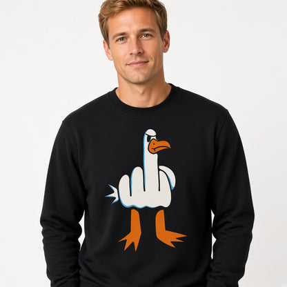 Flipping the Bird Goose Sweatshirt