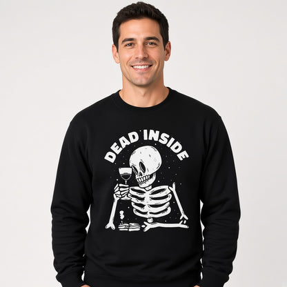 Dead inside sweatshirt, funny sweatshirt, graphic shirts, unisex tshirt, printed sweatshirt