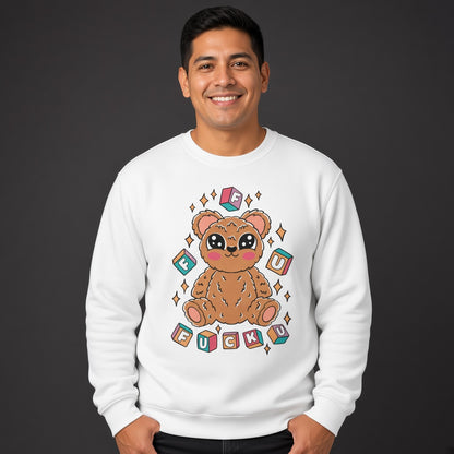 FFU bear sweatshirt, funny sweatshirt, graphic shirts, unisex tshirt, printed sweatshirt