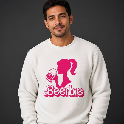 Beerbies Funny Pink Beer Sweatshirt
