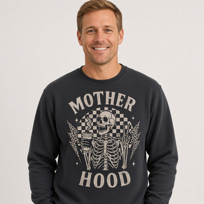 Mother Hood Funny Skeleton Sweatshirt for Moms