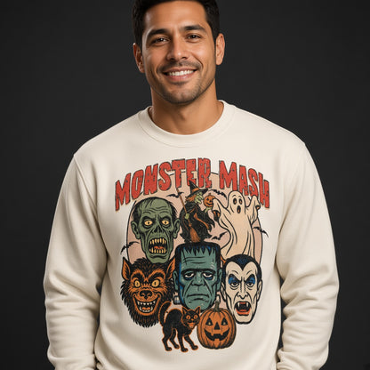 Monster Mash Retro Halloween Theme Sweatshirt