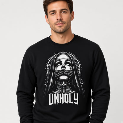 Unholy Nun Gothic Grunge Rock Sweatshirt