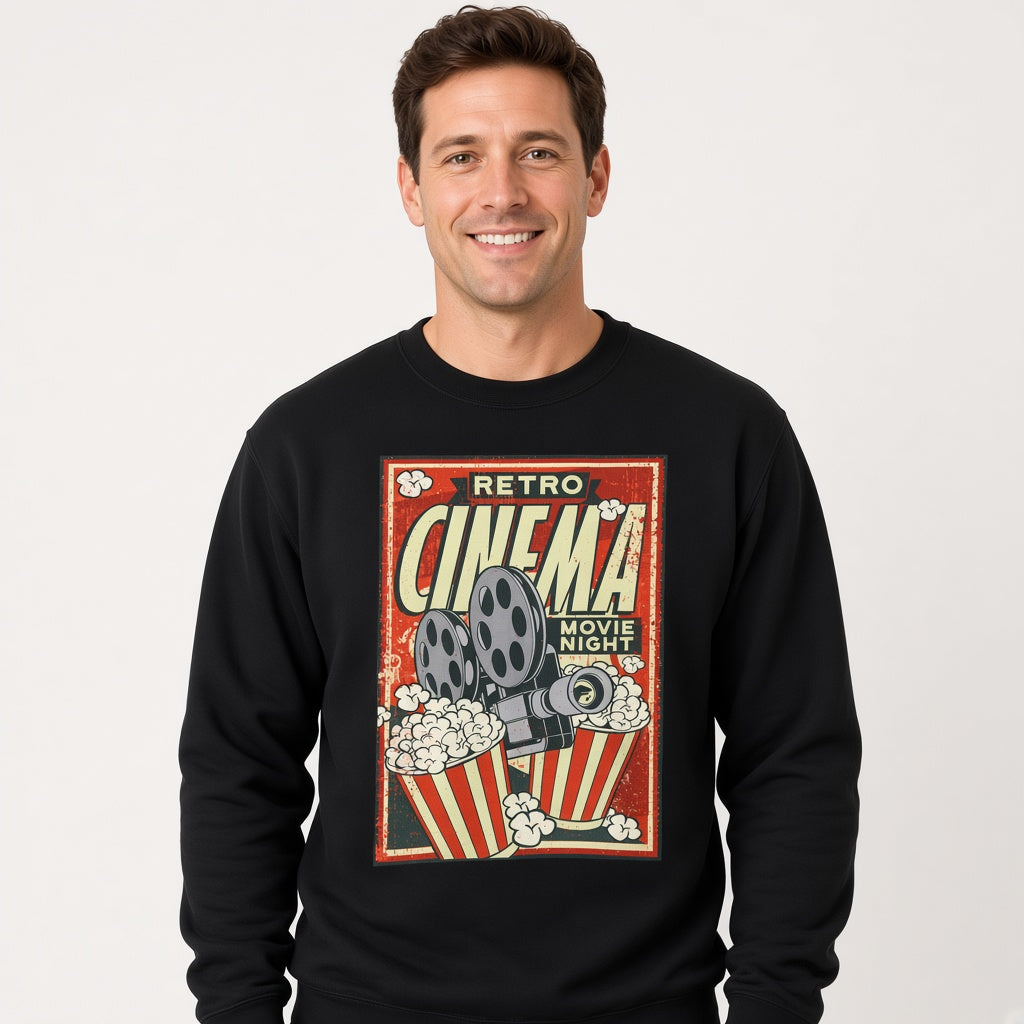 Retro cinema poster Sweatshirt, Funny Unisex sweatshirt
