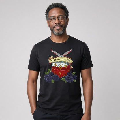 Blood Hunter Dice Crest T-Shirt for D&D Players