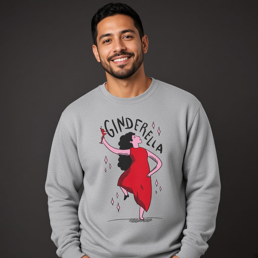 Ginderella sweatshirt, graphic shirts, unisex tshirt, funny printed sweatshirt