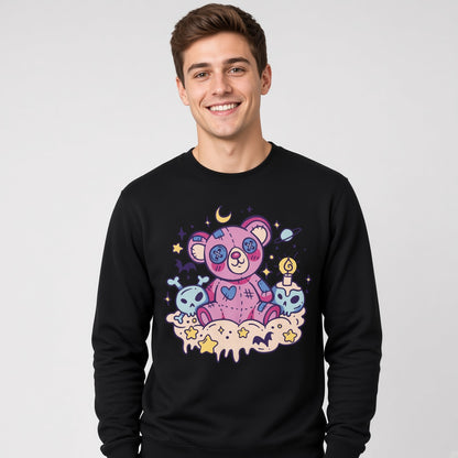 sweatshirt Kawaii goth teddybear