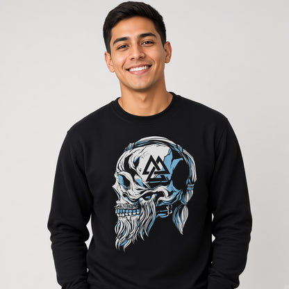 Viking skull sweatshirt, funny sweatshirt, graphic shirts, unisex tshirt, printed sweatshirt