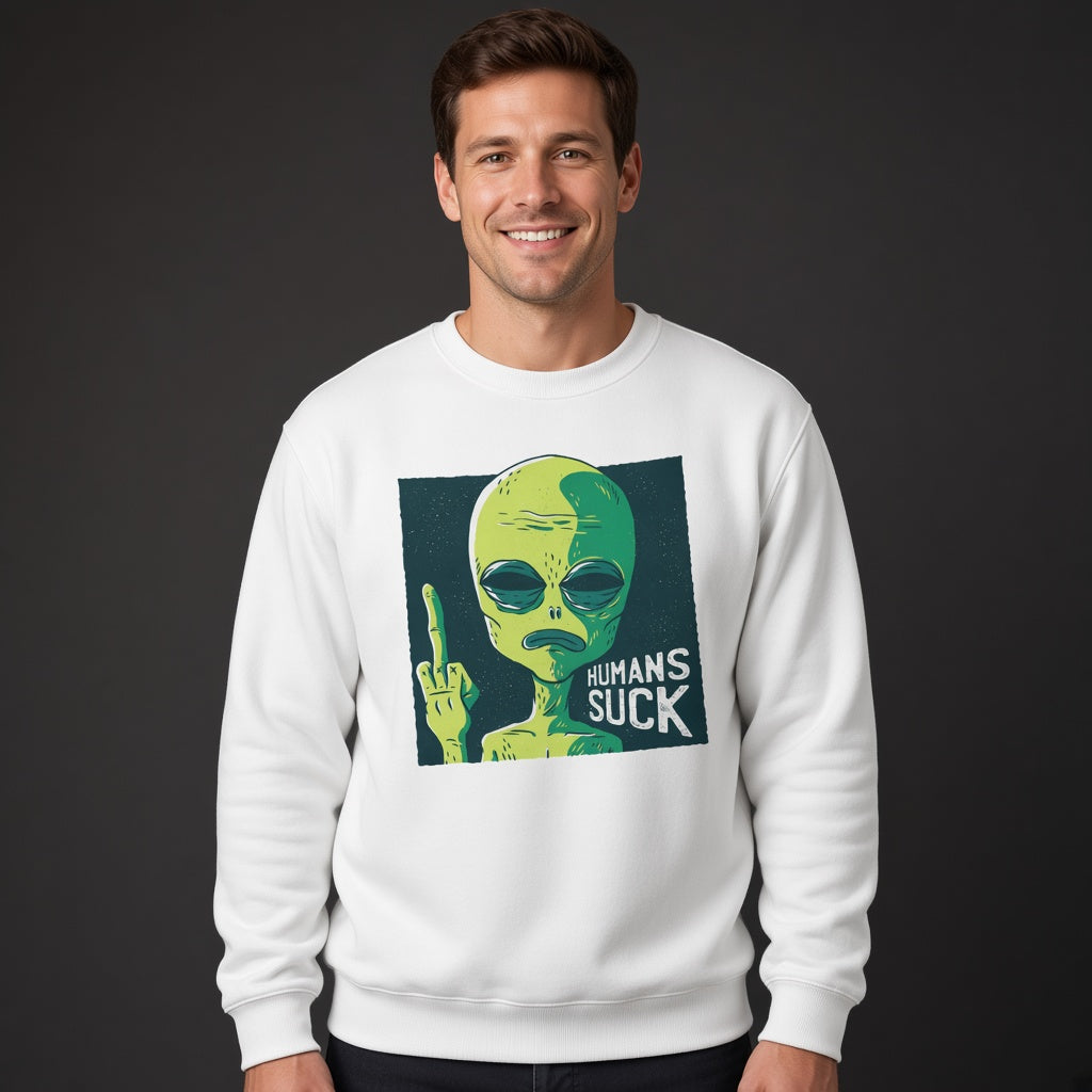 Humans suck sweatshirt, funny sweatshirt, graphic shirts, unisex tshirt, printed sweatshirt