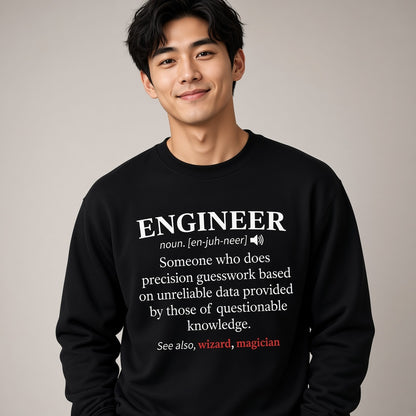 Engineer Definition Funny Dictionary Sweatshirt