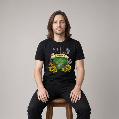 Ranger Dice Crest T-Shirt for D&D Players