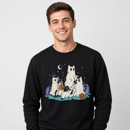 sweatshirt Spooky halloween phantom cats