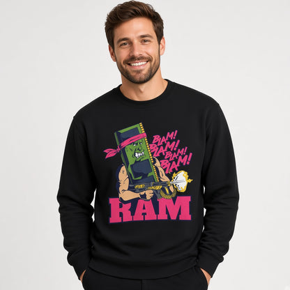 Ram memory action movie parody Sweatshirt, Funny Unisex sweatshirt