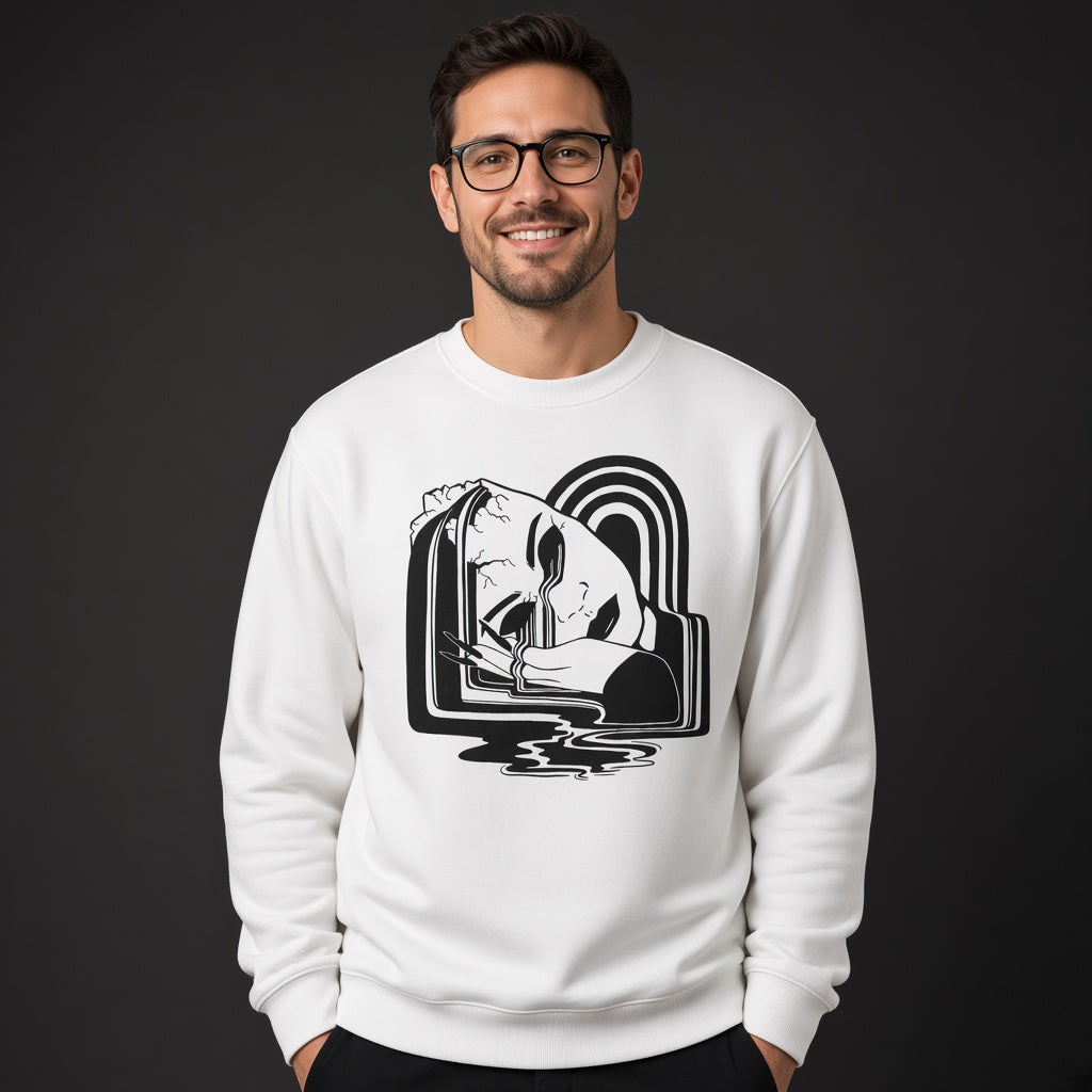 Broken female headsweatshirt, funny sweatshirt, graphic shirts, unisex tshirt, printed sweatshirt