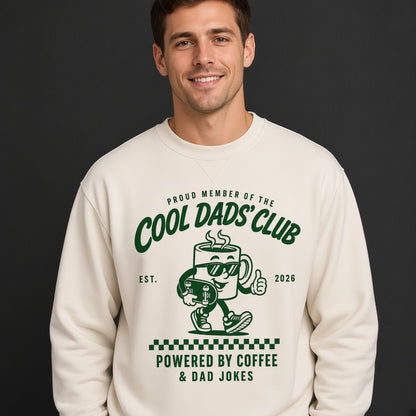 Cool Dads Club Coffee Sweatshirt, Funny Gift for Husband