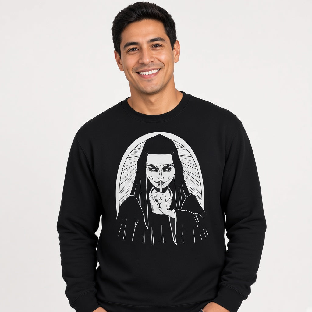Nun sweatshirt, funny sweatshirt, graphic shirts, unisex tshirt, printed sweatshirt