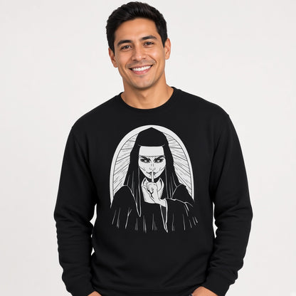 Nun sweatshirt, funny sweatshirt, graphic shirts, unisex tshirt, printed sweatshirt