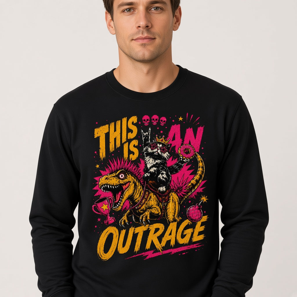 This Is An Outrage Sweatshirt LitRPG Fan Gift Dungeon Crawler Shirt