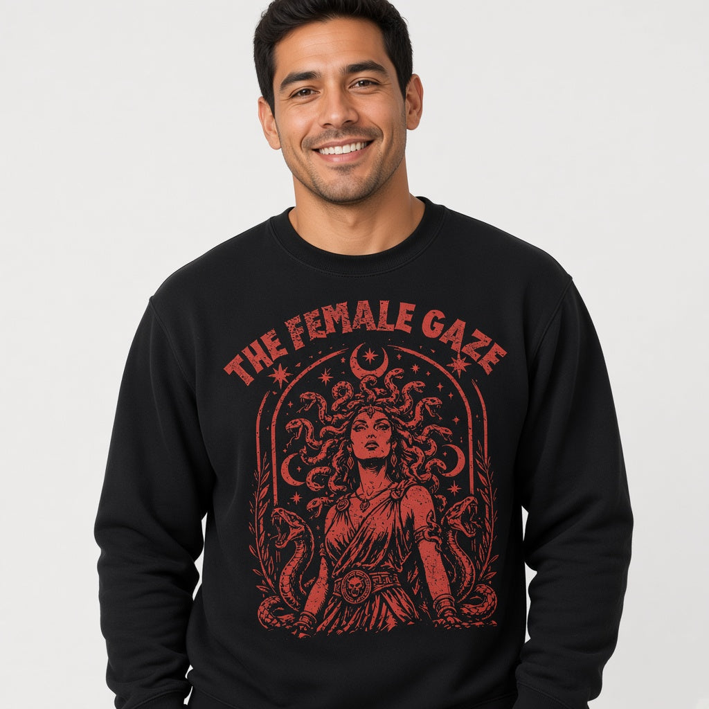 The Female Gaze Medusa Feminist Style Empowerment Sweatshirt