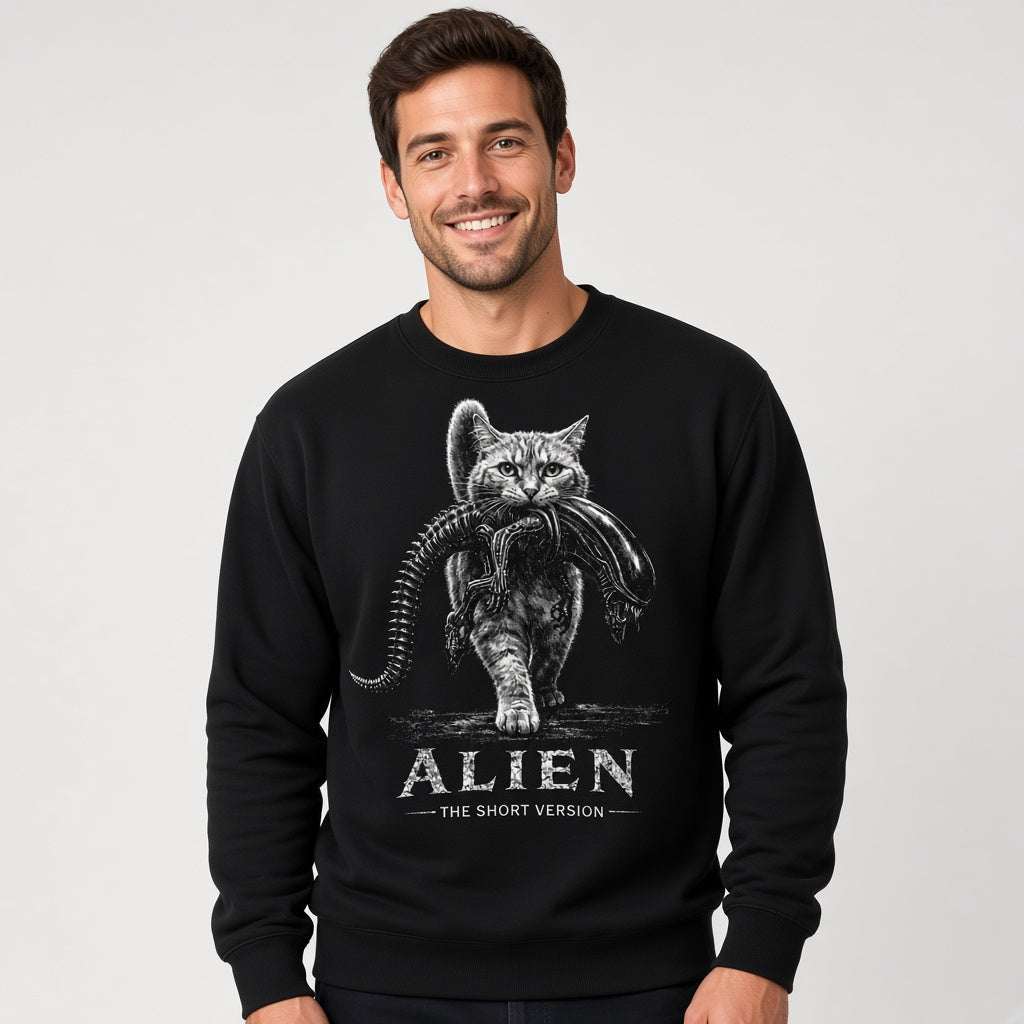 Sweatshirt with a Cat from the Movie Alien: The Short Version