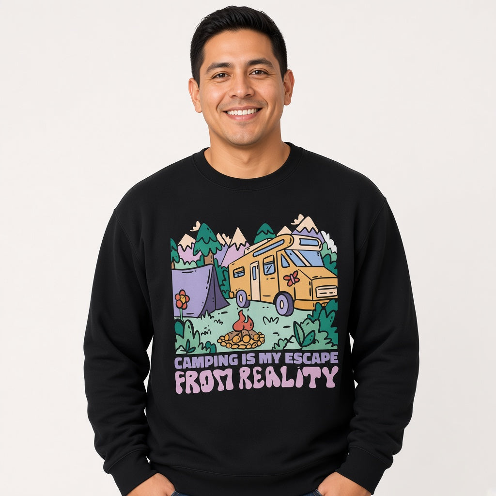Groovy camping Sweatshirt, Funny Unisex sweatshirt