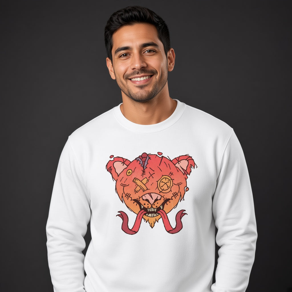 Monster with two tonguessweatshirt, funny sweatshirt, graphic shirts, unisex tshirt, printed sweatshirt