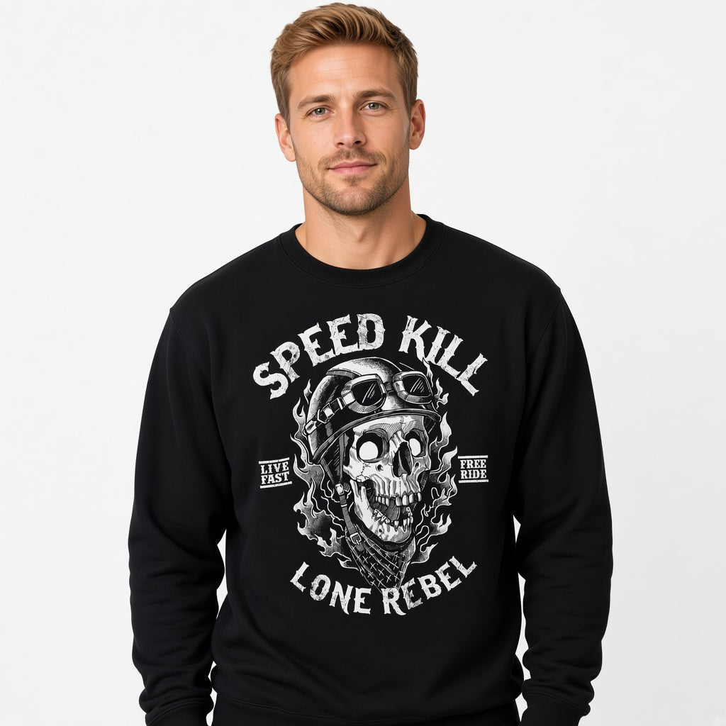 Speed kill sweatshirt, funny sweatshirt, graphic shirts, unisex tshirt, rock sweatshirt, racer sweatshirt