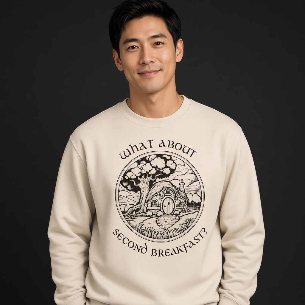 What About Second Breakfast Funny LOTR Fan Sweatshirt