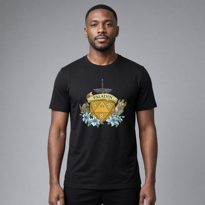 Paladin Dice Crest T-Shirt for D&D Players