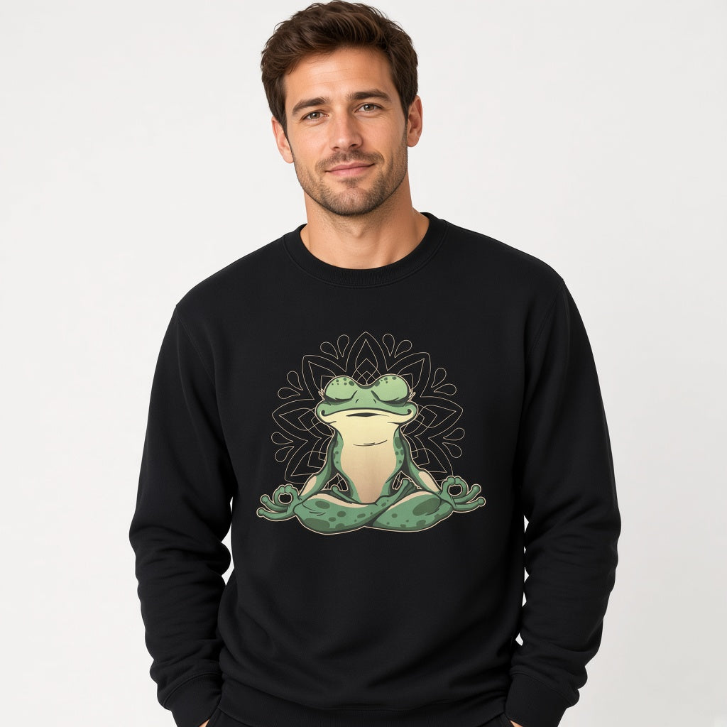 sweatshirt Frog doing yoga