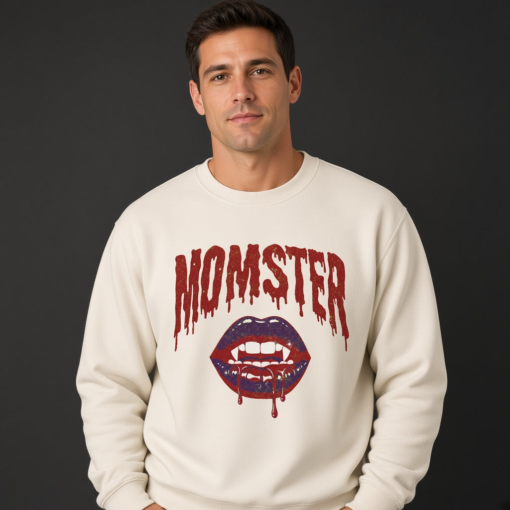 Momster Shirt Funny Mom Halloween Vampire Sweatshirt
