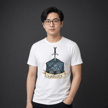 Warlock Class Dice T-Shirt for D&D Players